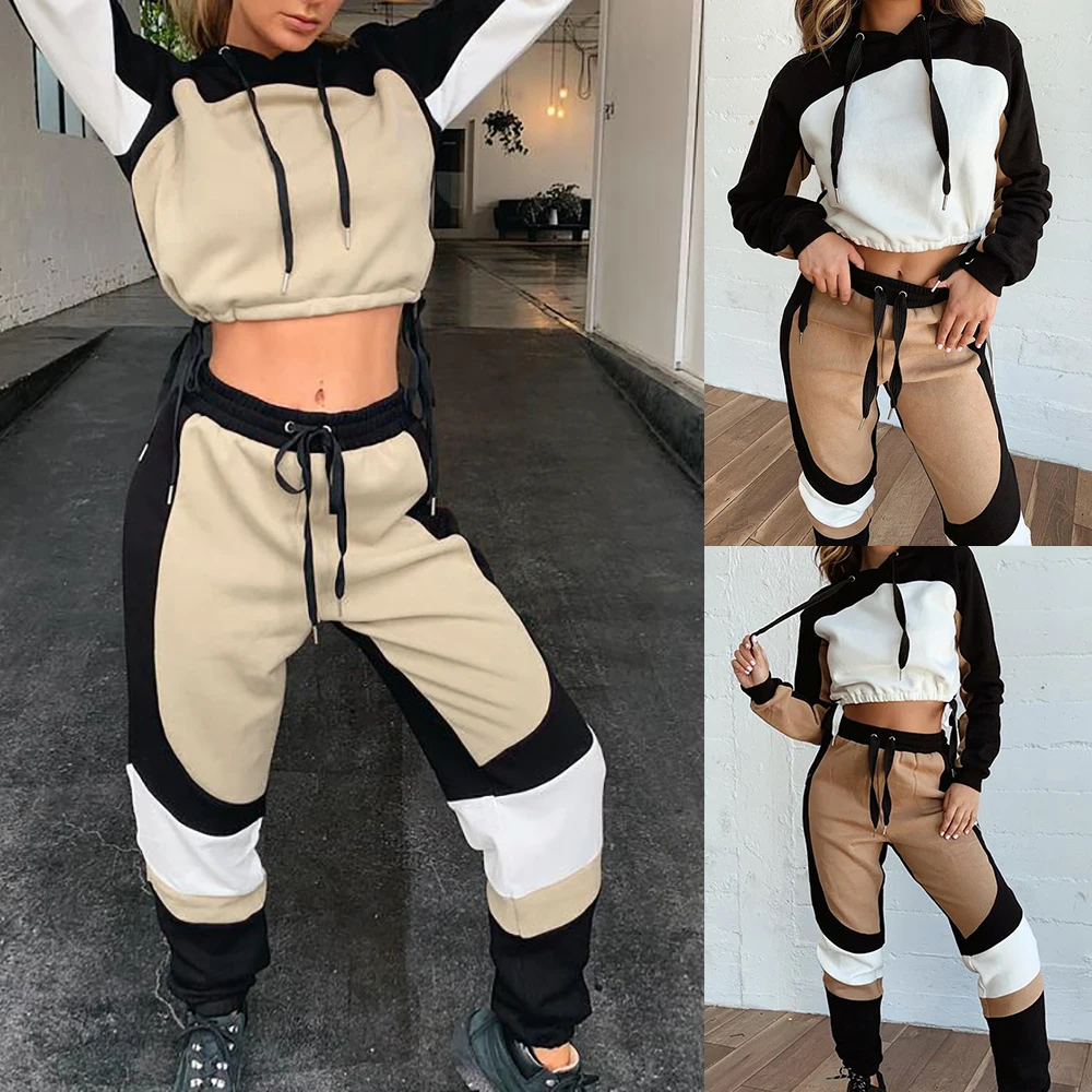 SFITWomen Casual Gym Tracksuit Hooded Sweatshirts &Sweatpant Long Sleeve Pullover 2020 Autumn Winter 2 Piece Set Sporting Suit
SFITWomen Casual Gym Tracksuit Hooded Sweatshirts &Sweatpant Long Sleeve Pullover 2020 Autumn Winter 2 Piece Set Sporting Suit