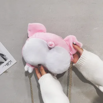 Cute bottom Plush Bag Girl 2020 new fashion Plush Doll shoulder bag girl heart chain messenger bag
Cute bottom Plush Bag Girl 2020 new fashion Plush Doll shoulder bag girl heart chain messenger bag