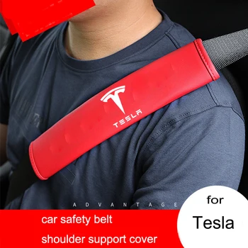 Car Seat Belt Pad Cover for Tesla Model 3 X S Seatbelt Cover Shoulder Protector Black/Red Leather Safety Belt Cover Accessories
Car Seat Belt Pad Cover for Tesla Model 3 X S Seatbelt Cover Shoulder Protector Black/Red Leather Safety Belt Cover Accessories
