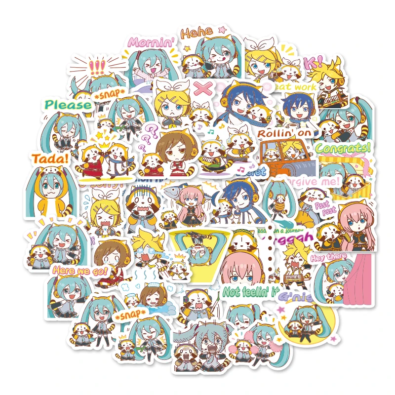 40Pcs Cute Label Hatsune Miku stickers Diary Handmade Adhesive Paper Flake Sticker Scrapbooking Stationery stickers
40Pcs Cute Label Hatsune Miku stickers Diary Handmade Adhesive Paper Flake Sticker Scrapbooking Stationery stickers