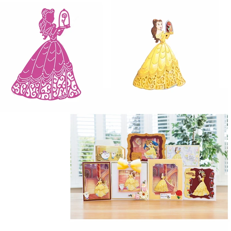 Metal Cutting Dies Blonded Princess Holding A Rose Die Cuts For Card Making DIY Scrapbooking Decoration New 2019 Crafts Card
Metal Cutting Dies Blonded Princess Holding A Rose Die Cuts For Card Making DIY Scrapbooking Decoration New 2019 Crafts Card