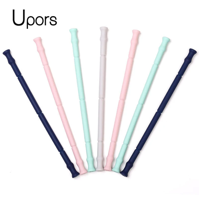 UPORS Silicone Reusable Drinking Straws with Cleaning Brush Food Grade Collapsible Straw Folding Straw 4Pcs/Set
UPORS Silicone Reusable Drinking Straws with Cleaning Brush Food Grade Collapsible Straw Folding Straw 4Pcs/Set