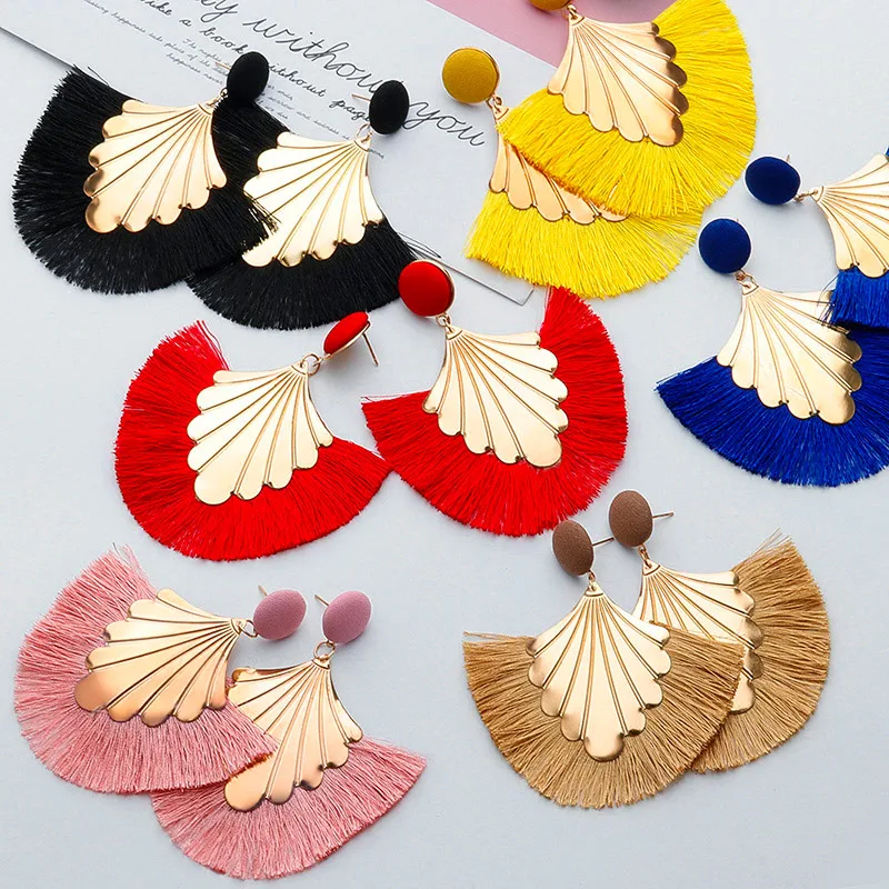 LOVR New Bohemian Big Tassel Drop Earrings for Women Red Fashion Statement Wedding Fringe Dangle Earring 2019 Jewelry
LOVR New Bohemian Big Tassel Drop Earrings for Women Red Fashion Statement Wedding Fringe Dangle Earring 2019 Jewelry