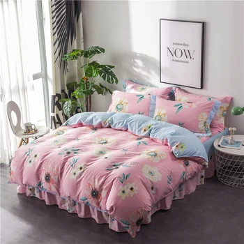 Cotton Denim Cotton Bed Skirt Princess Lace-up Three-Piece Quilt Cover Bedding
Cotton Denim Cotton Bed Skirt Princess Lace-up Three-Piece Quilt Cover Bedding