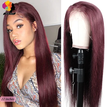 REMYBLUE Burgundy Lace Front Human Hair Wigs for Black Women 13*4 99 Brazilian Straight Lace Front Wig 150% Remy Human Hair Wigs
REMYBLUE Burgundy Lace Front Human Hair Wigs for Black Women 13*4 99 Brazilian Straight Lace Front Wig 150% Remy Human Hair Wigs