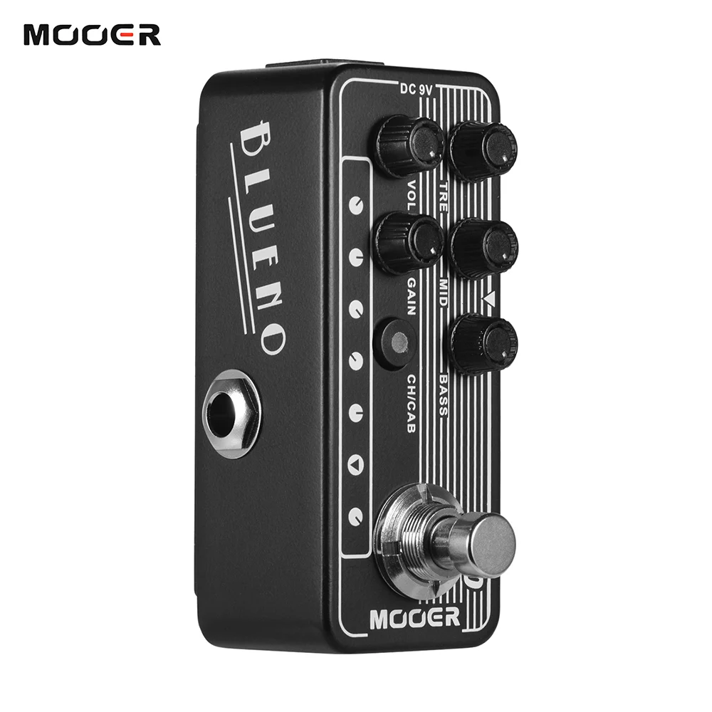 

MOOER 020 BLUENO Guitar Effect Pedal Cabinet Simulation Dual Channe Digital Preamp Speaker Cabinet Guitar Acoustic Effector