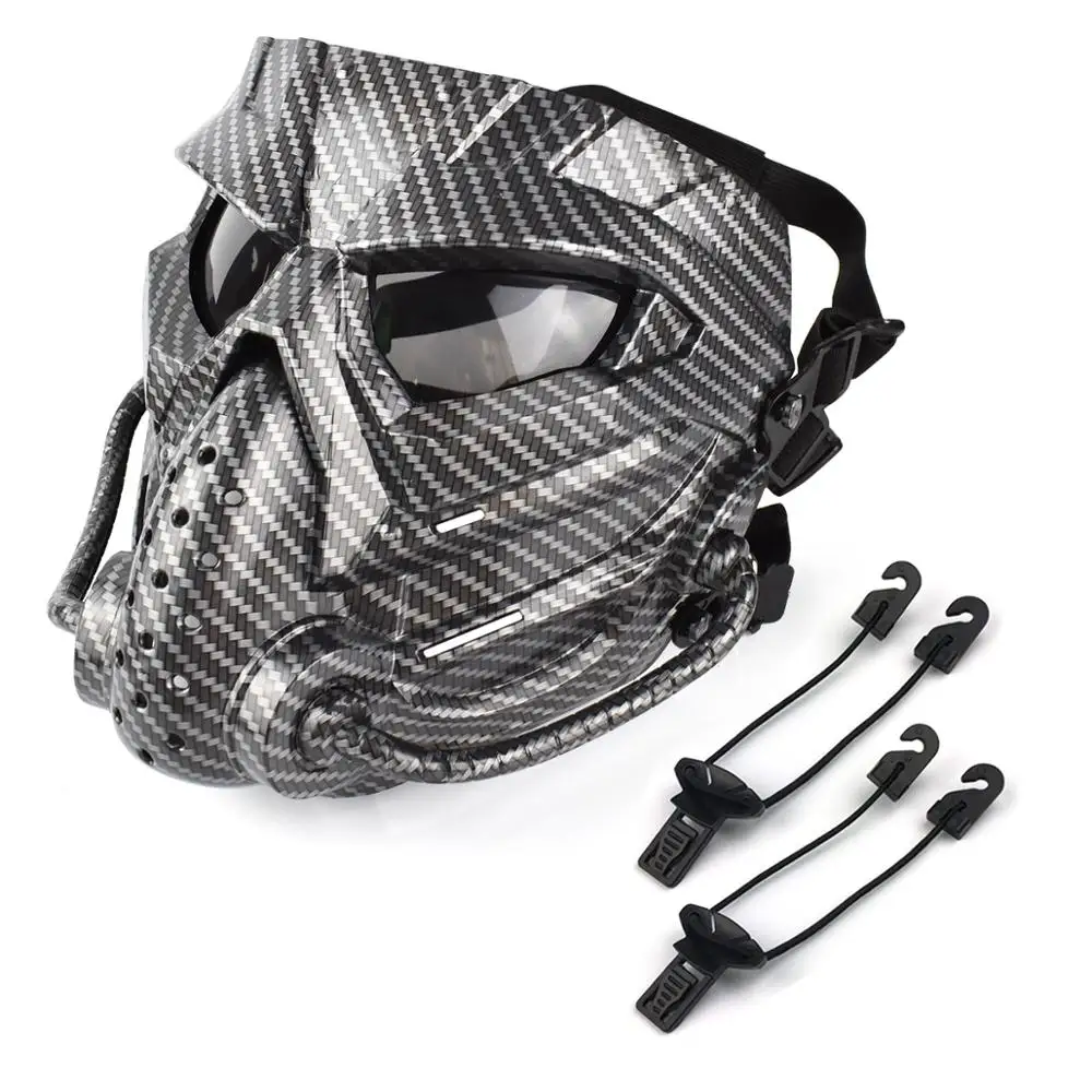 New Airsoft Tactical Full Face Masks Cycling Hunting Paintball PC Lens Skull Protective Mask CS Military Special-Shaped Gas Mask
New Airsoft Tactical Full Face Masks Cycling Hunting Paintball PC Lens Skull Protective Mask CS Military Special-Shaped Gas Mask