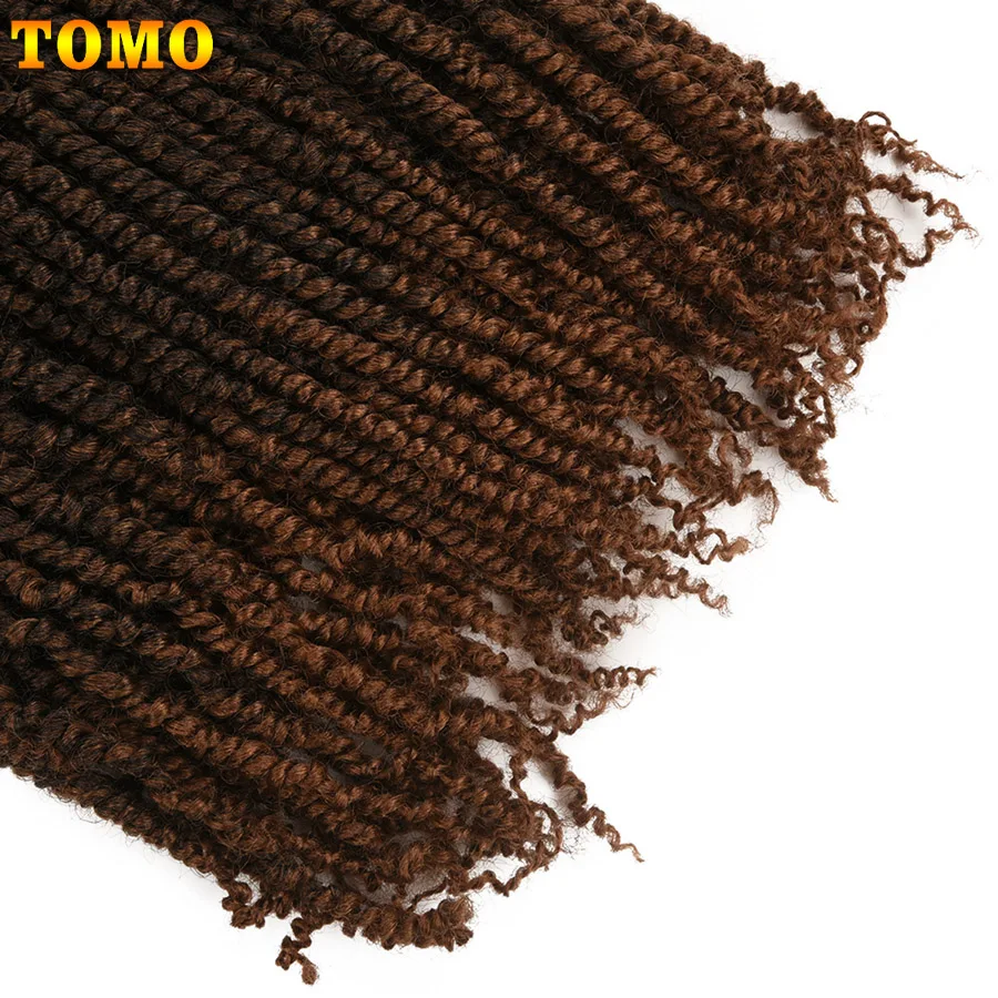 TOMO Bomb Twist Crochet Hair Synthetic 16Roots Spring Twist Pre Looped Crochet Braids Hair Extension Passion Twist for Women TOMO Bomb Twist Crochet Hair Synthetic 16Roots Spring Twist Pre Looped Crochet Braids Hair Extension Passion Twist for Women