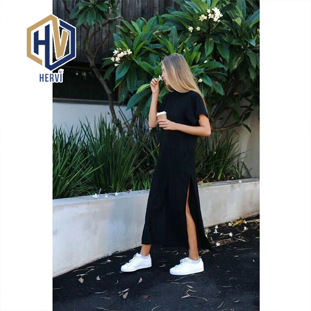 T Shirt Dress Women Summer Beach Casual Sexy Boho Elegant Vintage Bandage Wrap Black Split Long Dresses Plus Size -8
T Shirt Dress Women Summer Beach Casual Sexy Boho Elegant Vintage Bandage Wrap Black Split Long Dresses Plus Size -8