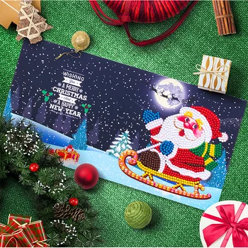 Holiday Party Christmas Decoration Greeting Card New Year Sticker Santa Claus Greeting Card 8Pcs Mini DIY Resin Diamond
Holiday Party Christmas Decoration Greeting Card New Year Sticker Santa Claus Greeting Card 8Pcs Mini DIY Resin Diamond