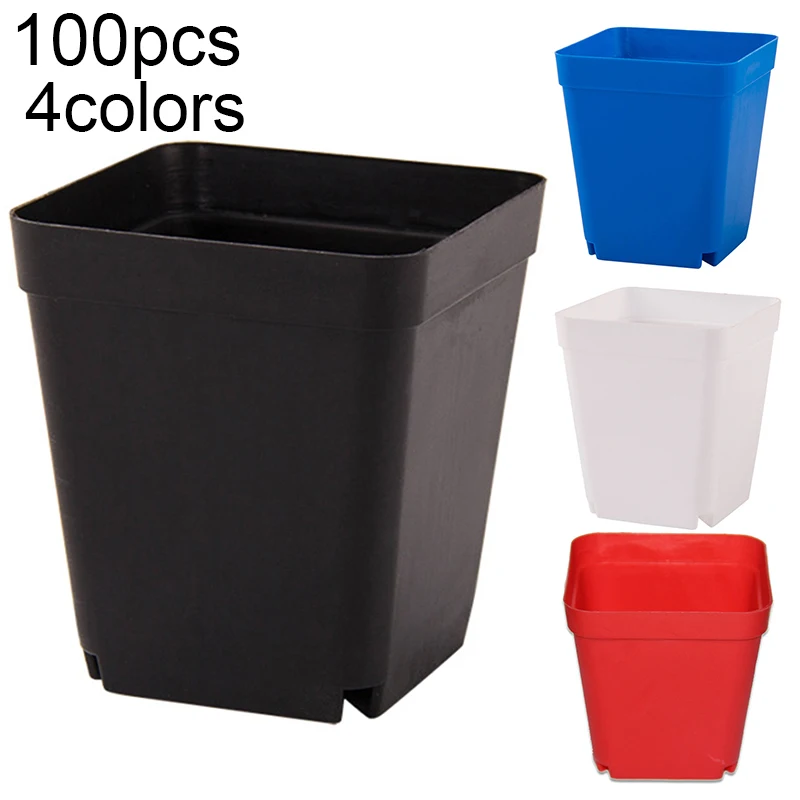100 PCS Flowerpots Garden Flower Pots Nursery Plant Seedling Holder Square Basin Set 7*7cm
100 PCS Flowerpots Garden Flower Pots Nursery Plant Seedling Holder Square Basin Set 7*7cm