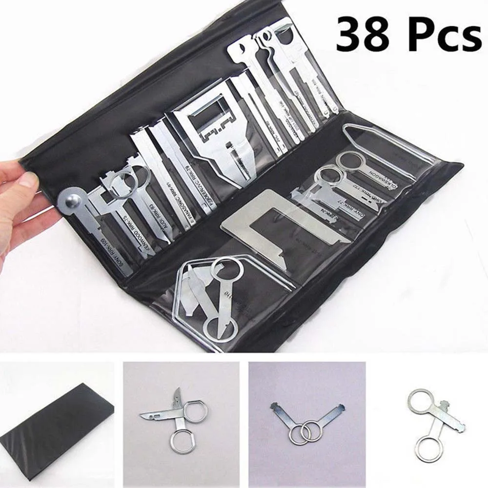 38pcs/set Car Disassembly Tools Radio Audio DVD Navigation Trim Panel Dashboard Installation Removal Repair Kit
38pcs/set Car Disassembly Tools Radio Audio DVD Navigation Trim Panel Dashboard Installation Removal Repair Kit