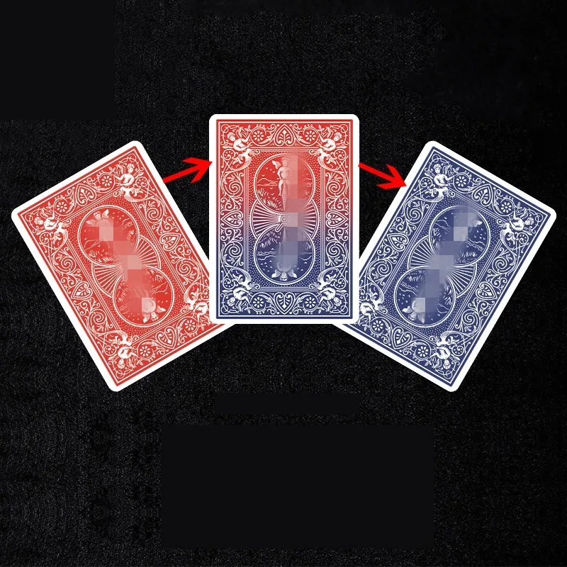 Фото Изменение цвета покерной карточки от Ллойда Барнса волшебные фокусы крупным