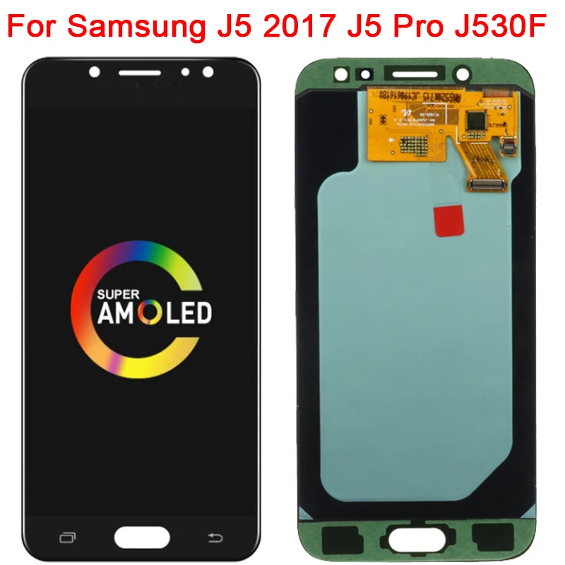 ЖК-дисплей 5 2 "Super Amoled J5 Pro для Samsung Galaxy 2017 J530F J530 сенсорный экран дигитайзер