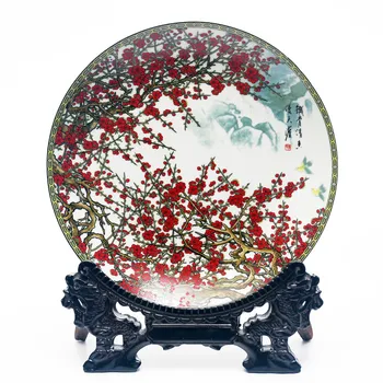 Jingdezhen Ceramic Hanging Plate PlumFlower Plate Chinese Decoration Plate Porcelain Flower Plate Set Setting Wall
Jingdezhen Ceramic Hanging Plate PlumFlower Plate Chinese Decoration Plate Porcelain Flower Plate Set Setting Wall