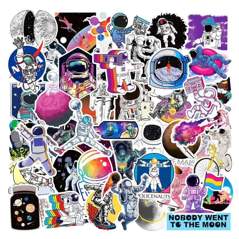 50 PCS Outer Space Sticker UFO Alien Astronaut Rocket Cartoon Stickers to DIY Laptop Scrapbook Fridge Guitar Luggage PS4 Decals
50 PCS Outer Space Sticker UFO Alien Astronaut Rocket Cartoon Stickers to DIY Laptop Scrapbook Fridge Guitar Luggage PS4 Decals