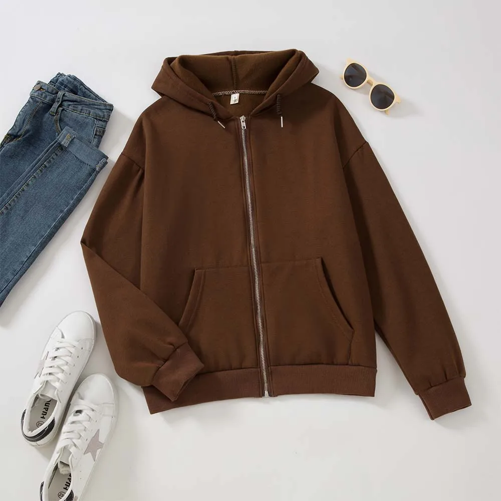 Zip Up Sweatshirt Spring Autumn Jacket Clothes Oversized Women Hoodie Vintage Pockets Long Sleeve Girls Hoodies Y2k
Zip Up Sweatshirt Spring Autumn Jacket Clothes Oversized Women Hoodie Vintage Pockets Long Sleeve Girls Hoodies Y2k