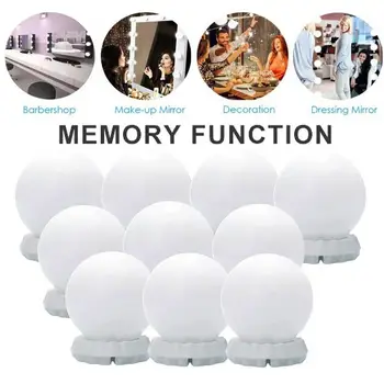 LED Vanity Mirror Lights Kit Makeup Lights Cosmetic Lamp Hollywood Style Dimmable 10W 5V/USB 3 Color USB Charging
LED Vanity Mirror Lights Kit Makeup Lights Cosmetic Lamp Hollywood Style Dimmable 10W 5V/USB 3 Color USB Charging