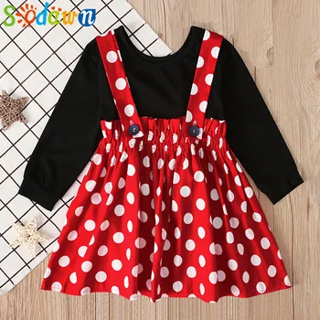 Sodawn Children Clothing Sets Amusement Park Wear Black T-Shirt+Dots Strape Skirt 2Pcs Kids Toddler Clothes For Girls
Sodawn Children Clothing Sets Amusement Park Wear Black T-Shirt+Dots Strape Skirt 2Pcs Kids Toddler Clothes For Girls