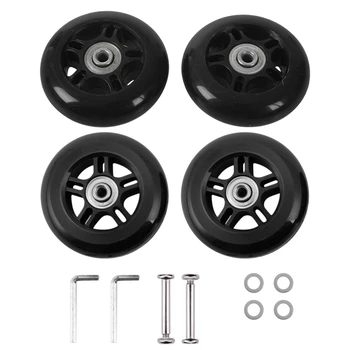4 Set Luggage Suitcase Replacement Wheels Axles and Wrench Repair Set, 2 Set 75X23Mm & 2 Set 84x24Mm
4 Set Luggage Suitcase Replacement Wheels Axles and Wrench Repair Set, 2 Set 75X23Mm & 2 Set 84x24Mm