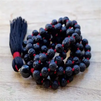 8mm black Lava 108 Beads Gemstone Tassels Mala Necklace pray yoga cuff Bless chain Gemstone Wristband new Wrist Handmade Fancy 
8mm black Lava 108 Beads Gemstone Tassels Mala Necklace pray yoga cuff Bless chain Gemstone Wristband new Wrist Handmade Fancy