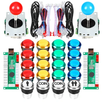 2 Player Arcade DIY Kits USB Encoder to PC 4 - 8 Ways Joystick LED Illuminated Arcade Buttons for Arcade Video Game Console
2 Player Arcade DIY Kits USB Encoder to PC 4 - 8 Ways Joystick LED Illuminated Arcade Buttons for Arcade Video Game Console
