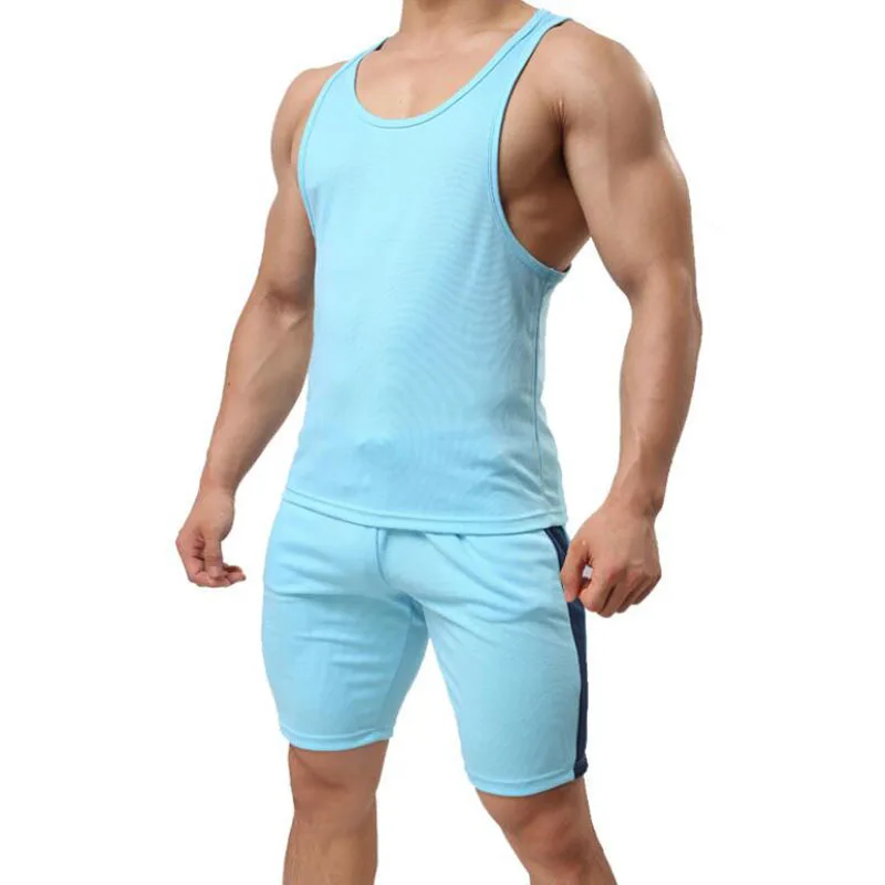 Summer New Men's Tank Top Shorts Set Casual Sportswear Mens Clothing Man Two Pieces Fashion Male Sport Vest Short Set
Summer New Men's Tank Top Shorts Set Casual Sportswear Mens Clothing Man Two Pieces Fashion Male Sport Vest Short Set