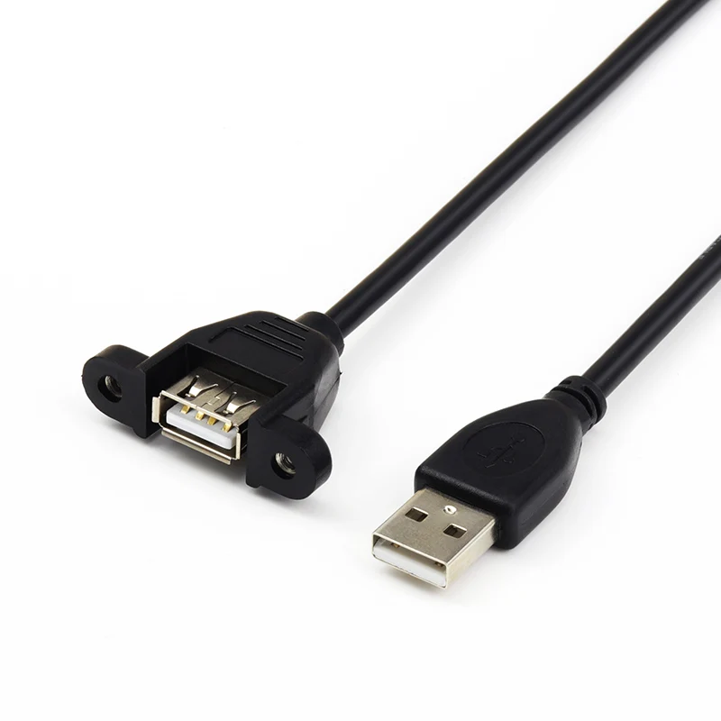 

USB Extension Cable Male / Female to Female Copper Core Double Shield with Screw Hole 30CM 50CM 100CM 150CM 200CM 300CM