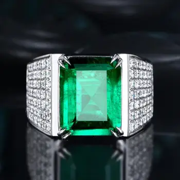 Size 7-12 Stunning Luxury Jewelry 925 Sterling Silver Emerald Gemstones Pave Cubic Zircon CZ Diamond Party Wedding Band Men Ring
Size 7-12 Stunning Luxury Jewelry 925 Sterling Silver Emerald Gemstones Pave Cubic Zircon CZ Diamond Party Wedding Band Men Ring