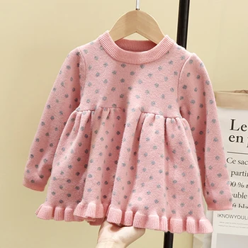 New Baby Girl Dress New Autumn Long Sleeve Kid Clothes Sweaters Dot Knit Infant Baby Girl Dresses
New Baby Girl Dress New Autumn Long Sleeve Kid Clothes Sweaters Dot Knit Infant Baby Girl Dresses