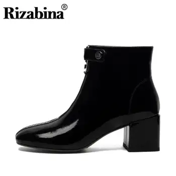 RIZABINA Women Ankle Boots Genuine Leather Fashion Zipper Autumn Winter Shoes Women Square Toe High Heels Footwear Size 34-40
RIZABINA Women Ankle Boots Genuine Leather Fashion Zipper Autumn Winter Shoes Women Square Toe High Heels Footwear Size 34-40