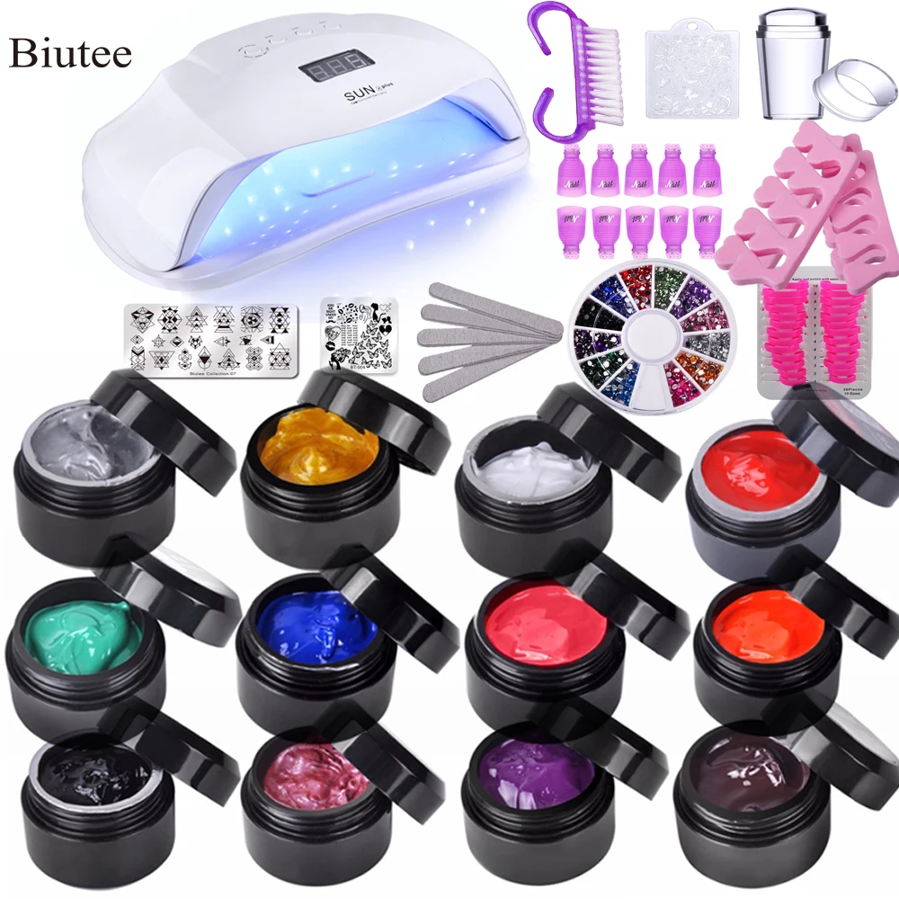 Biutee Manicure Poly Stamp Gel Nail Kits For 72w 56w 36W UV Led Nail Lamp Nail Acrylic Polish Stamping Plates Nail Art Tools Set
Biutee Manicure Poly Stamp Gel Nail Kits For 72w 56w 36W UV Led Nail Lamp Nail Acrylic Polish Stamping Plates Nail Art Tools Set