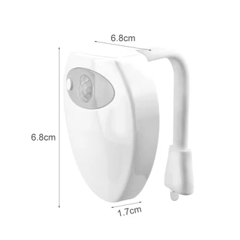 8 Color Change Night Light LED Body Sensor Lamp Auto On/ WaterproofBathroom Light Creative Toilet
8 Color Change Night Light LED Body Sensor Lamp Auto On/ WaterproofBathroom Light Creative Toilet