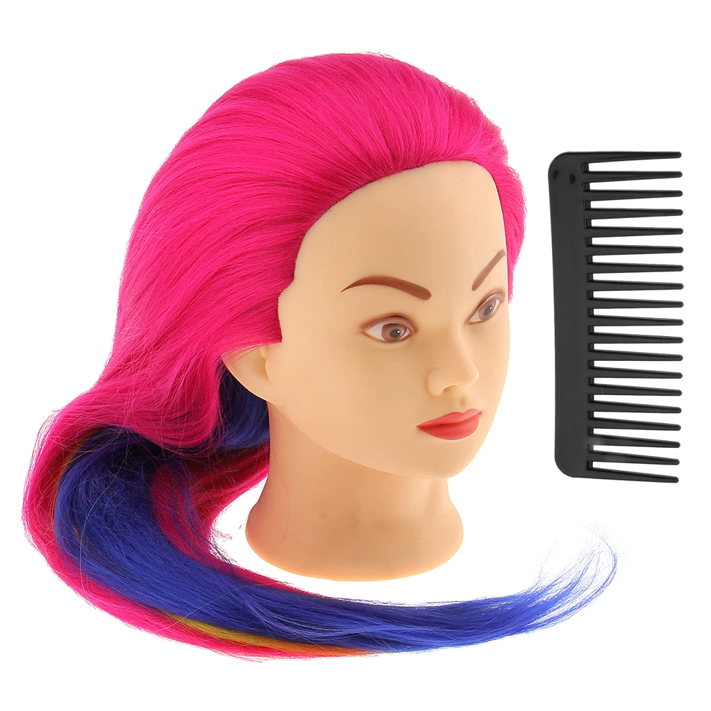 Salon Cosmetology Hairdressing Practice Training Mannequin Hairdresser Manikin Head w/ Mount Hole Long Hair 3 Types Salon Cosmetology Hairdressing Practice Training Mannequin Hairdresser Manikin Head w/ Mount Hole Long Hair 3 Types