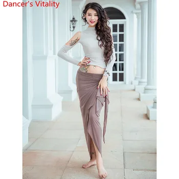 Women Belly Dance Practice Training Clothes Oriental Indian Dancing Sexy Cut out Top Long Skirt Stage Wear Perforamnce Costume
Women Belly Dance Practice Training Clothes Oriental Indian Dancing Sexy Cut out Top Long Skirt Stage Wear Perforamnce Costume