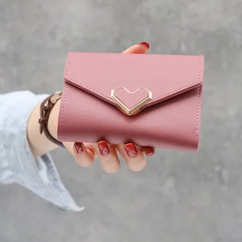 Women Purse Small Candy Color Short Leather Heart Wallet Luxury Brand Famous Mini Female Fashion Wallets Credit Card #15
Women Purse Small Candy Color Short Leather Heart Wallet Luxury Brand Famous Mini Female Fashion Wallets Credit Card #15