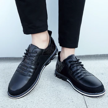 2020 New Summer Autumn Leather Men Shoes Fashion Casual Shoes Lace-Up Loafers Business Wedding Dress Shoes Big Size 38-48
2020 New Summer Autumn Leather Men Shoes Fashion Casual Shoes Lace-Up Loafers Business Wedding Dress Shoes Big Size 38-48