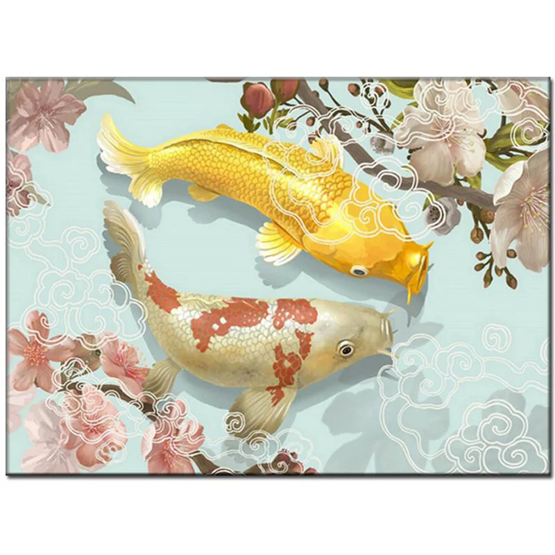 5D алмазная живопись сделай сам Koi Fish Lover полностью квадратная вышивка из смолы