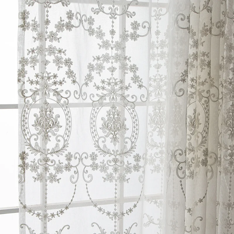 European Style Embroidered Window Screen Curtain Encryption Embroidery Bedroom Living Room Bay Window Balcony Screen Curtain
European Style Embroidered Window Screen Curtain Encryption Embroidery Bedroom Living Room Bay Window Balcony Screen Curtain