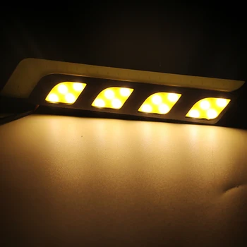 2pcs/set All In One Universal LED Car DRL Turn Signal Lights COB LED Light Bar Fog Lamps Car-styling Daytime Running Lights
2pcs/set All In One Universal LED Car DRL Turn Signal Lights COB LED Light Bar Fog Lamps Car-styling Daytime Running Lights