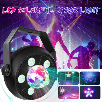 LED RGB Stage Light Crystal Rotation Par Light 11W 6Pcs LEDs 9 Colors RGB Lamp Mini DJ Projector Disco Stage Party Colorful Lamp
LED RGB Stage Light Crystal Rotation Par Light 11W 6Pcs LEDs 9 Colors RGB Lamp Mini DJ Projector Disco Stage Party Colorful Lamp