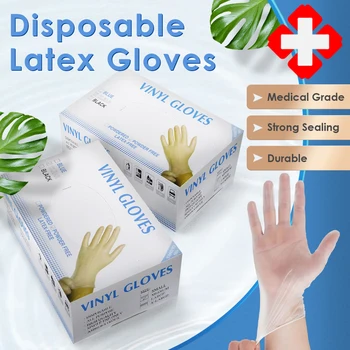 100Pcs Disposable Latex Gloves Non-Slip Left And Right Hand General Laboratory Rubber Gloves Household Cleaning Supplies
100Pcs Disposable Latex Gloves Non-Slip Left And Right Hand General Laboratory Rubber Gloves Household Cleaning Supplies