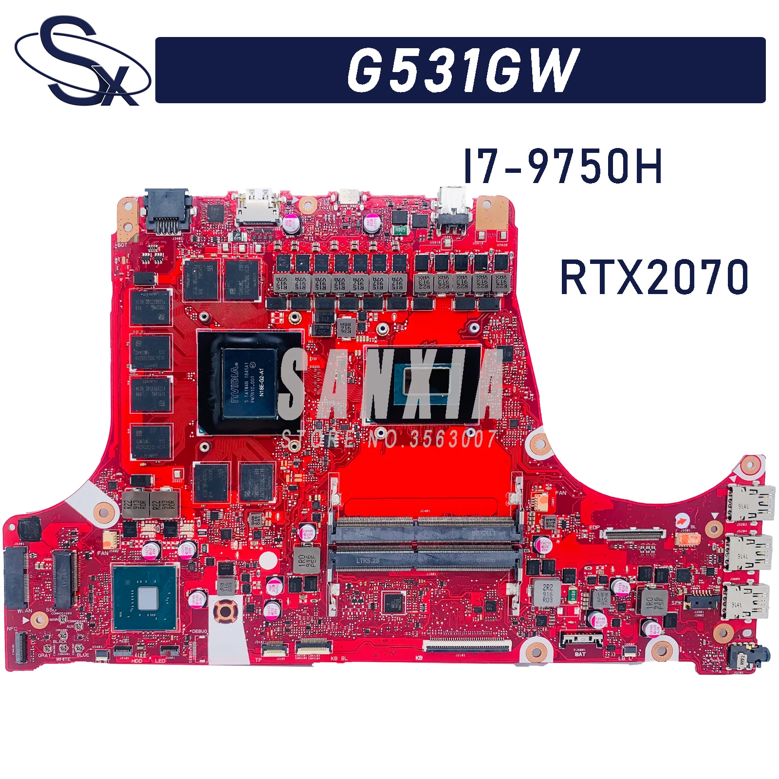G531GW motherboard is suitable for ASUS ROG Strix G531GV G531GU G512GW G512GV notebook original I7-9750H RTX2070-8G | Компьютеры и