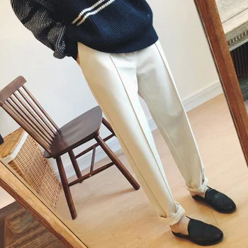 Winter Thicken Women Pencil Pants Plus Size Wool Pants Female 2020 Autumn High Waist Loose Trousers Capris Good Fabric
Winter Thicken Women Pencil Pants Plus Size Wool Pants Female 2020 Autumn High Waist Loose Trousers Capris Good Fabric