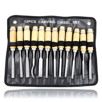 12Pcs/set Manual Wood Carving Hand Chisel Couteau Knife Set Carpenters For Woodcut Working Handmade Stamps DIY Hand Tools 
12Pcs/set Manual Wood Carving Hand Chisel Couteau Knife Set Carpenters For Woodcut Working Handmade Stamps DIY Hand Tools
