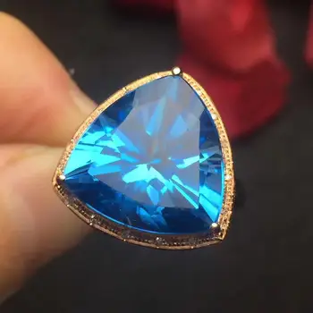 Topaz Ring Fine Jewelry Real 18 K Rose Gold AU750 Jewellery 100% Natural Blue Topaz Gemstone Female Rings for Women Fine Ring
Topaz Ring Fine Jewelry Real 18 K Rose Gold AU750 Jewellery 100% Natural Blue Topaz Gemstone Female Rings for Women Fine Ring
