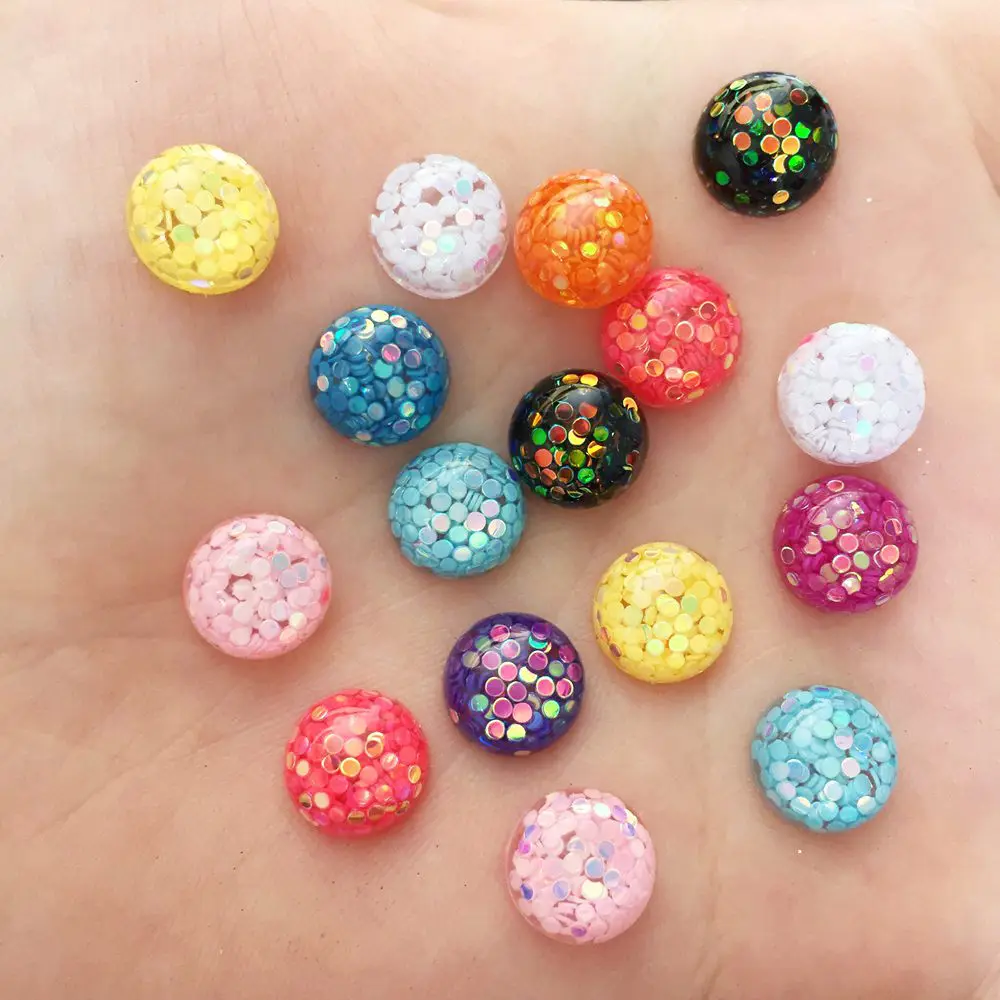 50PCS 10mm Mix Colorful Glitter Round Flatback Resin Rhinestone Buttons Scrapbook Crafts Diy Jewelry Making Accessories F542 
50PCS 10mm Mix Colorful Glitter Round Flatback Resin Rhinestone Buttons Scrapbook Crafts Diy Jewelry Making Accessories F542