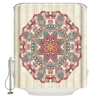 Circular Paisley Pattern Shower Curtain Waterproof and Mildewproof Polyester Fabric Bath Curtain Design
Circular Paisley Pattern Shower Curtain Waterproof and Mildewproof Polyester Fabric Bath Curtain Design