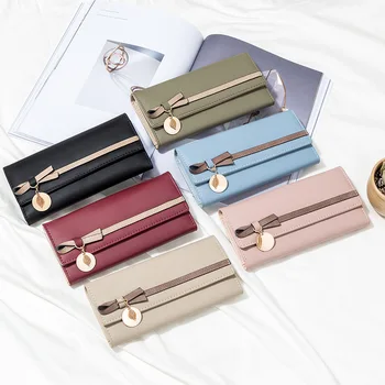 2020 New Purse Female Long Bow Pendant Version Students Multi-Clutch Women's Wallet Female ID Card Bag Soft Women's Wallet
2020 New Purse Female Long Bow Pendant Version Students Multi-Clutch Women's Wallet Female ID Card Bag Soft Women's Wallet