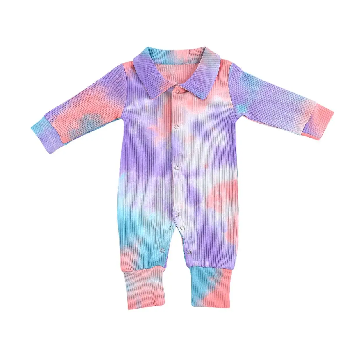 Newborn Baby Girls Clothes Rompers Tie-Dye Print Turn-Down Collar Long Sleeve Jumpsuit Autumn Girl Clothing 
Newborn Baby Girls Clothes Rompers Tie-Dye Print Turn-Down Collar Long Sleeve Jumpsuit Autumn Girl Clothing